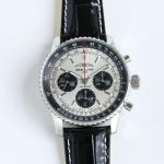Breitling 43MM in Diameter B01 Movement Men's Mechanical White Wrist Watch